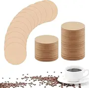 Unbleached Coffee Filters Paper, Universal Replacement for AeroPress, Compatible with Coffee Maker, Round Paper Filters, Natural Brown 500 PCS