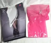 Victorias Secret Lace Top Thigh Highs w/ Reinforced Heel 20 Denier - Pink - Med
