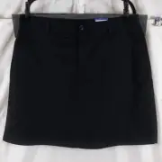 Croft & Barrow Women's Stretch Black Skort Size 16