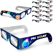 [50 Pack] Solar Eclipse Glasses 2024 - ISO Certified and Approved for Safe Direct Sunlight Viewing