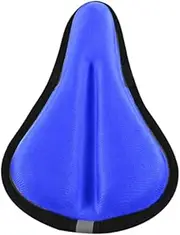 [Frediuo] Children Bicycle Seat Cover 15x22cm High Density Memory Foam Breathable for Comfortable Riding Ventilated Saddle Padded Cover