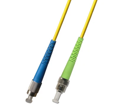 10M (32.8ft) OS2 FC/UPC to ST/APC Fiber Optic Cable Simplex Singlemode 9/125