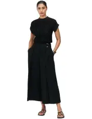 [Veronika Maine] Lurex Dot Knit Top in Black