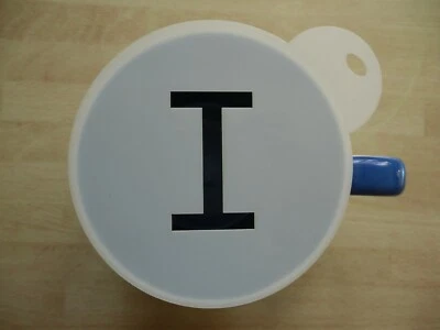 100mm letter I design craft stencil and coffee stencil