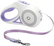 VICASKY Retractable Dog Leash with LED Light Automatic Flexible Traction Rope for Easy One Hand Control Durable for Walking and Outdoor Activities