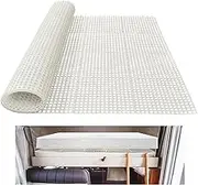 Plactic Mattress Underlay 83" L x 59" RV Under Mattress Modular Interlocking Ventilation Air Meshfiber Under Mattress Pad for RV Boat Camper Creating The Bed Air Dry and Flow（White）