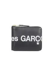 Comme des Garçons Wallet Logo Printed Zip-Around Wallet One size Black
