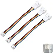 Lyvixora 3 Pack 4-Pin PWM Fan Extension Cable & Splitter - 11cm CPU Cooling Fan Adapter, Compatible with PC Case