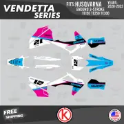 Graphics Kit for Husqvarna TE150 TE250 TE300 2020-2023 Vendetta-Magenta