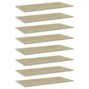 8 Pcs Shelving Part For Bookcase Chipboard Shelf Panel Bookshelf Boards 80x20cm