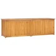 Wooden Storage Box Garden Deck Patio Cushion Blanket Tool Chest Trunk Teak Wood