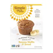 Simple Mills Almond Flour Banana Muffin and Bread Mix, Gluten-Free Baking Mix, 9