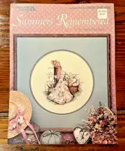 Vintage 1985 Leisure Arts Summers Remembered Counted Cross Stitch Leaflet 392