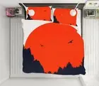 3D Red Sun Forest 3633NA Bed Pillowcases Quilt Cover Duvet Boris Draschoff Fay