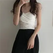 Wrap Camisole Top Gray - One Size