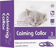 Calming Collar for Cats Adjustable Soother Cat Calming Collars Relief Stress Pheromone for Cats for 60 Days