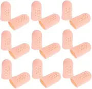 FOMIYES 20pcs Toe Cover Ventilation Toe Sleeve Hole Toe Caps for High Heels Sports Casual Shoes Toe Protect