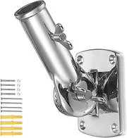 ZOMCHAIN Flag Pole Bracket, Flag Pole Holder - 316 Marine Grade Stainless Steel, Heavy Duty for 1inch Flag Pole Mount