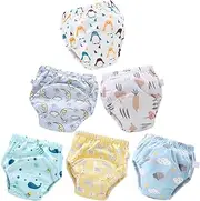KOCKSHION 6pcs Leakproof Baby Training Pants Diaper Training Pants Cotton Potty Training Pants Reusable Pants for Baby Training Reusable Diapers Baby Infant Diapers