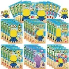 32pcs Minions Make a Face Stickers Set Make Your Own Decals Kids Party Decor.