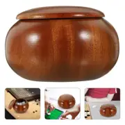 Solid Wood Chess Box Checkers Set Pieces Canister Storage Container for Go