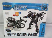HOGOKIDS STEM Building Set 619 Pieces SWAT Robot Kit 2 in 1 Helicopter Aircraft