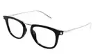 Saint Laurent SL 753 OPT 001 Black/Silver Soft Square Men's Eyeglasses