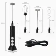 Electric Milk Coffee Frother USB Whisk Egg Beater Handheld Drink Frappe Mixer