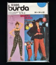 Misses Pants Top Jacket, Burda Sewing Pattern 9385 Sizes 10 to 14 Disco Look