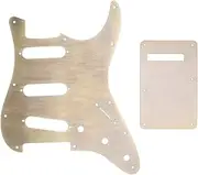 Bronze Metal SSS Pickguard and Backplate Set for Electric Guitars with 3 Single Coil Pickups, Easy Maintenance and Sturdy Protection