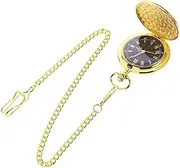 [LIFKOME] 1pc Classic Pocket Watch Fob Watch Retro Pocket Watch Retro Watch Casual Watches for Men Ring Gold Pocket Watch Mens Pocket Watches with Chain Watch Fob Digital Pocket Watch