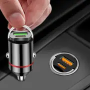 200W Mini Dual Ports USB Car Charger Lighter Fast Charging Car Phone Charger