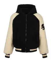 Balmain Hooded Zip Up Reversible Jacket FR48,FR50,FR52 Black