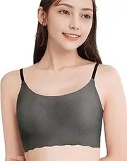 Wacoal(ワコール) CGG220 Women's Wire-Free Half Top, Made with Stretchy Material, Comfortable and Comfortable Flat Finish, No Hooks, Bra Top