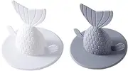 Cabilock Drain Plug Set Sink Strainer with Fishtail Shape Odor Control for Kitchen Bathroom