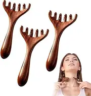 Six-Claw Meridian Massage Comb, Therapy Comb For Neck, Saludea Meridian Combs, Head Massager Scalp Stress Relax For Scalp, Face, Neck & Shoulder (3PC)