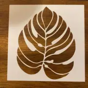 Monstera Leaf Reusable 10 MIL Laser Cut Mylar Stencil Art Supplies Airbrush