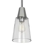 Robert Abbey Wheatley Clear Pendant Wheatley 6"W Mini Pendant - Chrome