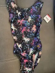 NWT Foxy’s GYMNASTICS dance LEOTARD Child Large 12 UNICORNS
