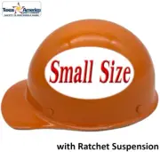 MSA Skullgard Small Cap Style with Ratchet Suspension - Custom Orange