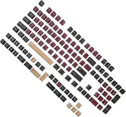 OSALADI Retro Mechanical Keyboard Keycaps 136pcs White Keycaps Pbt Material Gaming Keyboard Accessories Office School Supplies