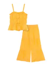 Truce Metallic Linen Pant Set