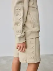 Baker by Ted Baker Stone Sweatshirt And Shorts Set (AC7117) | $81 - $97