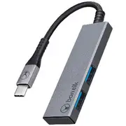 Bonelk USB-C to USB 3.0 2-Port Hub Grey