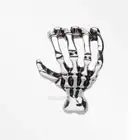 The Zombie Skeletal Hand Steel Labret