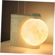 Rotatable Moonlight Alarm Clock, Sunrise Alarm Clocks, Night Lamp for Bedrooms