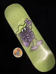 RARE Goofy Grape FLOCKED Sean Cliver Strangelove Skateboard Deck Todd Bratrud
