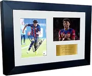 12x8 A4 Signed Lamine Yamal Barcelona Autographed Autograph Signed Signature Photograph Photo Picture Frame Football Soccer Poster Spain Gift G