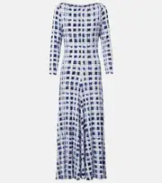 [Proenza Schouler] Proenza Schouler White Label Jen printed jersey maxi dress AU 8 white