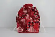 Project Bag Knitting Crochet Tote Yarn Drawstring Christmas Quilt Patchwork